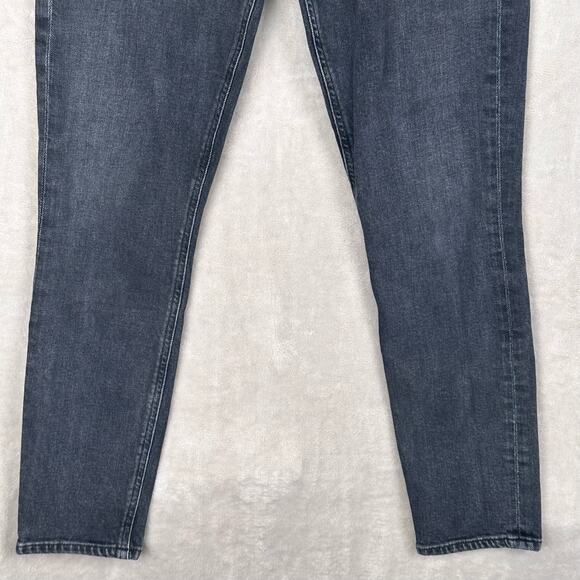 Agolde Jeans Womens 25 Black Nico High Rise Button Fly Stretch Skinny Denim - Picture 3 of 15